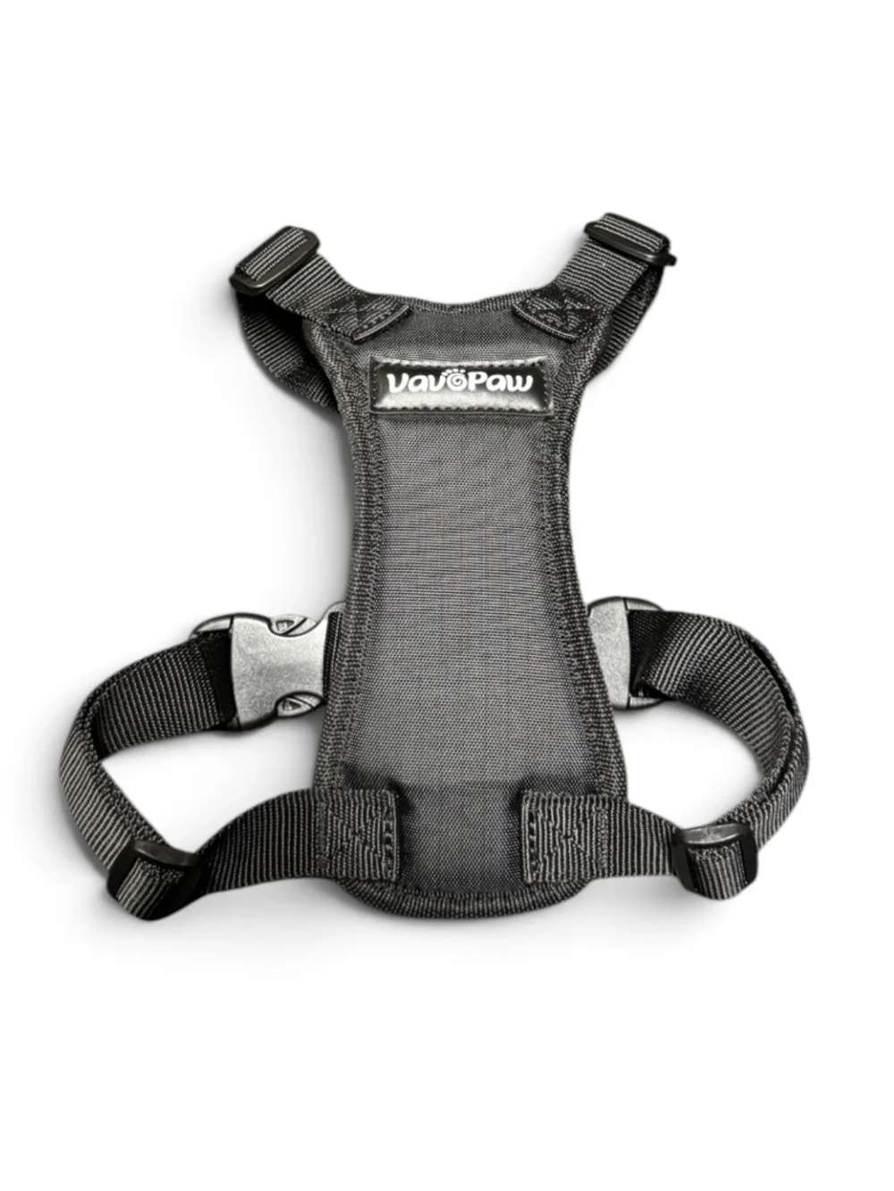 VavoPaw Medium Dog Harness Black Adjustable Padded Vest NWOT